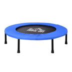 Fitness Trambolin Ø91 Cm Mini Trambolin Kaymaz Ayaklı Siyah+Mavi