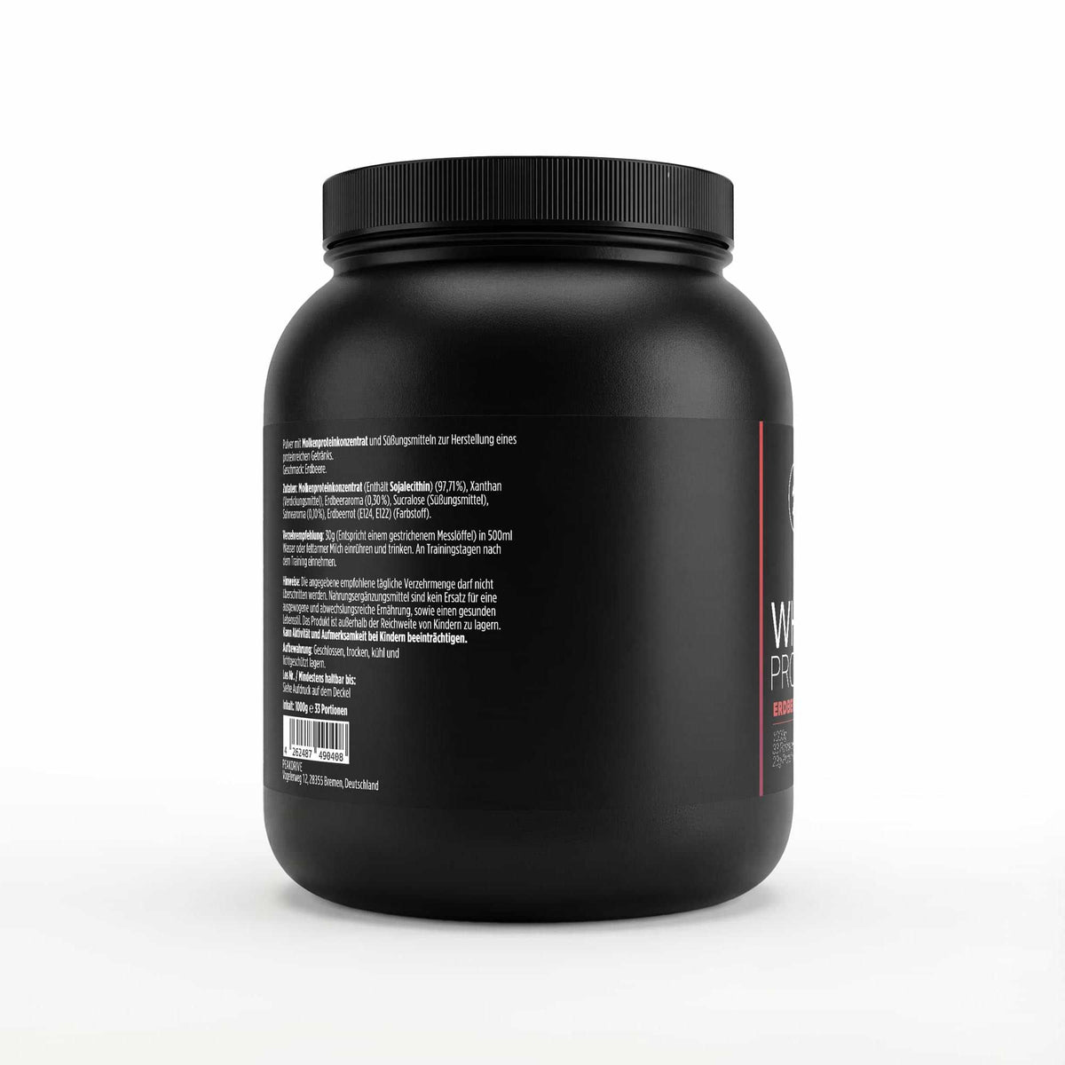 Whey Protein von PEAKDRIVE für Muskelaufbau und Fitness in Premiumqualität, ideal für sportliche Ernährung.