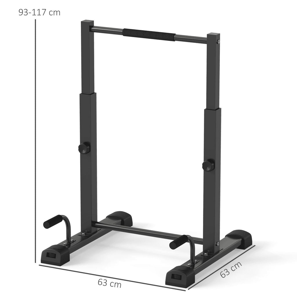Station de dip avec barre de dip, jusqu'à 540 kg, réglable en hauteur