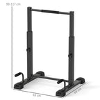 Station de dip avec barre de dip, jusqu'à 540 kg, réglable en hauteur