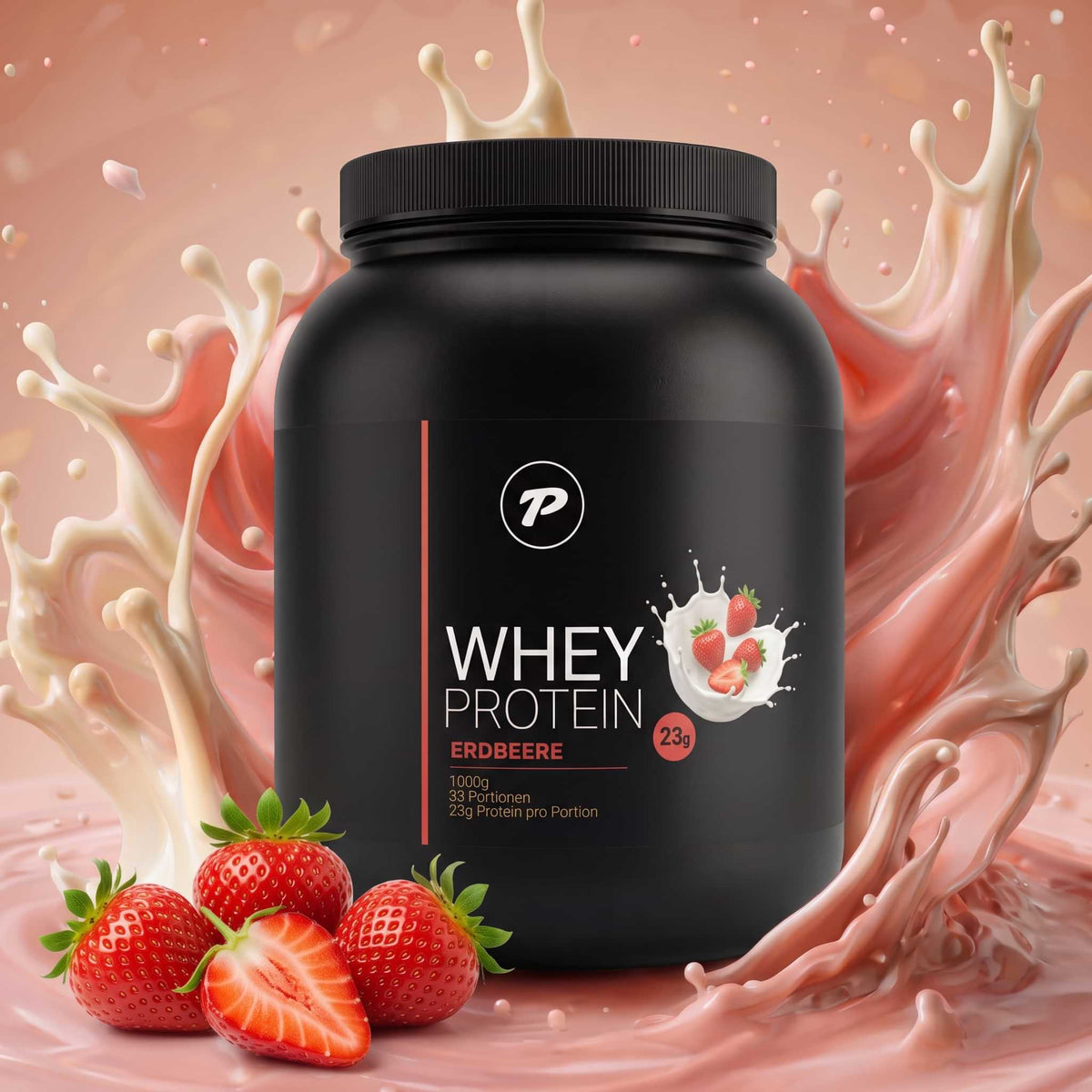 Whey Protein von PEAKDRIVE für Muskelaufbau und Fitness in Premiumqualität, ideal für sportliche Ernährung.