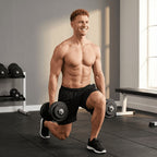 Kurzhantelsæt med 2 stk, 50 Kg, til krafttræning og fitness, lavet af stål