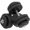 2-stk kurzhantelsæt på 50 kg til styrketræning og fitness, lavet af stål