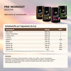 PeakDrive Pre-Workout Booster Nährwerte mit Energie und Fokus für stärkstes Training