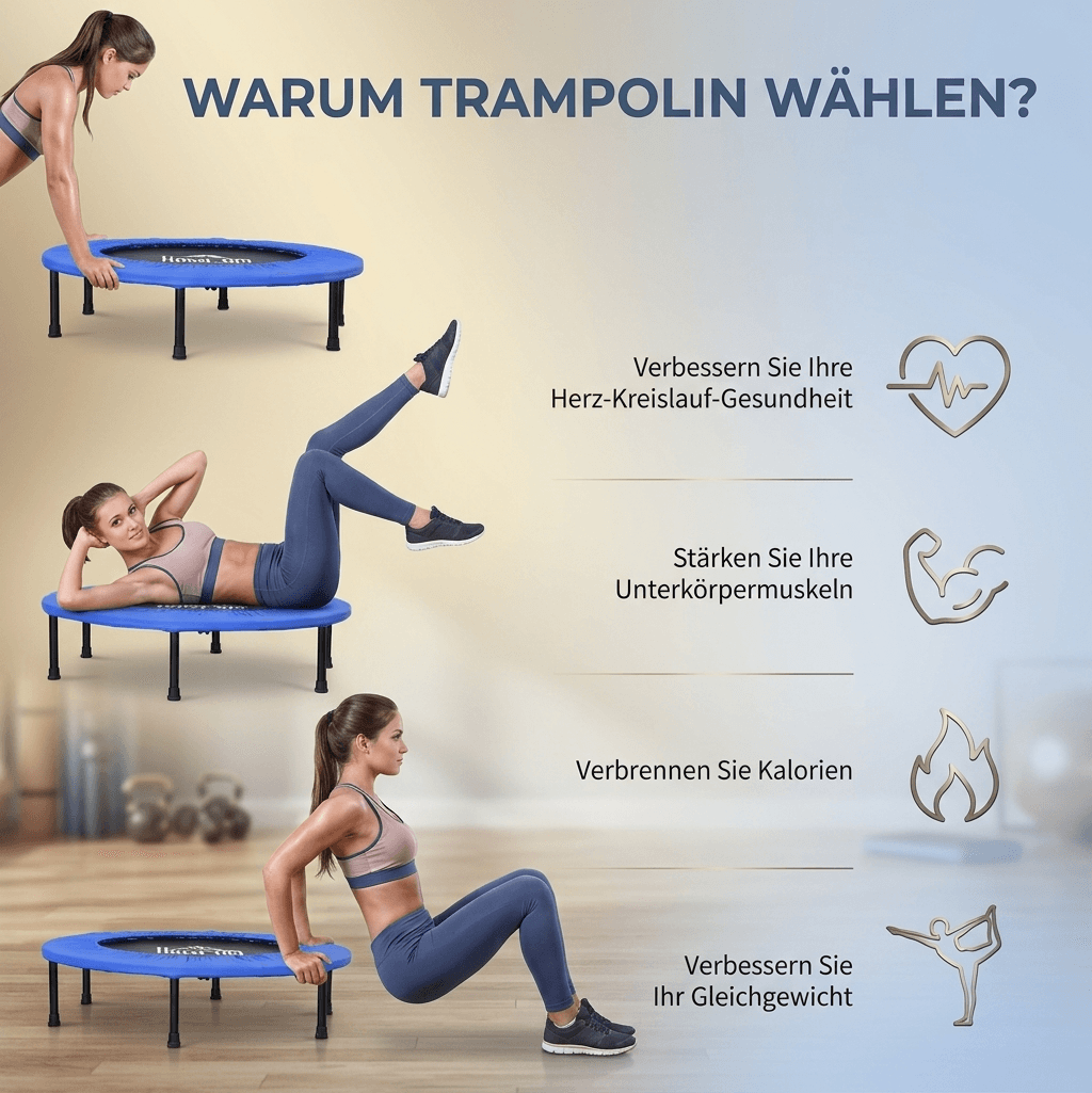 Ev için Mini Trampolin Ø91 cm
